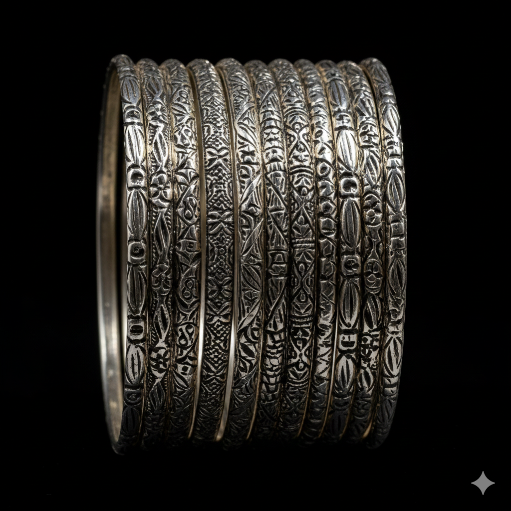 Silver Bangles