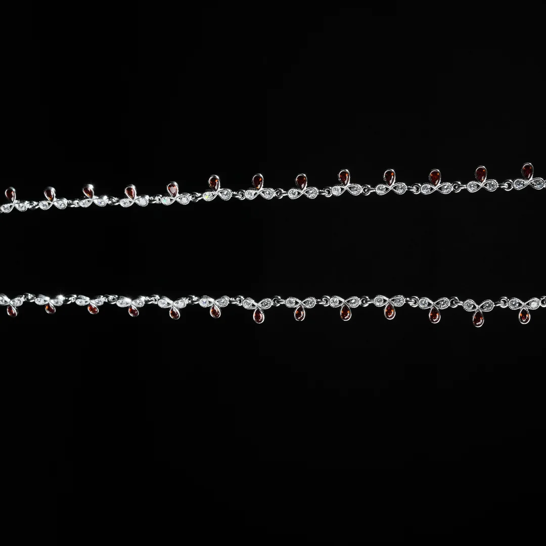Thin Stone Anklet