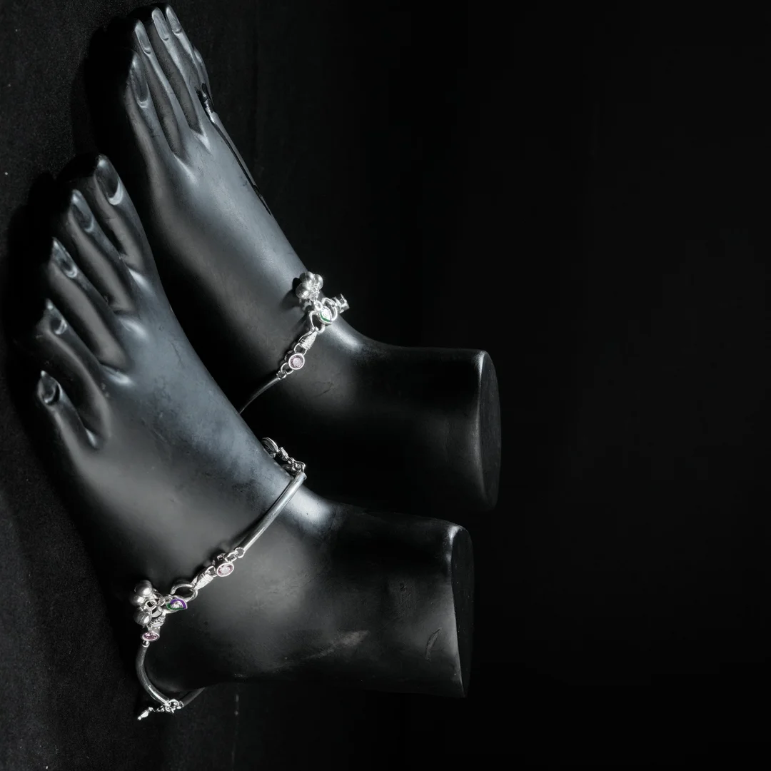 Simple Stone Design Anklet