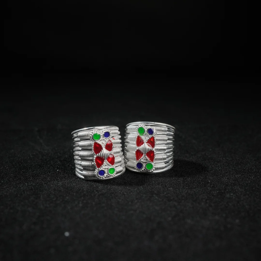 Tri Colour Toe Ring