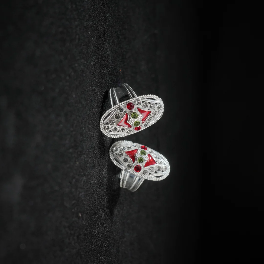 Red Stone Toe Ring