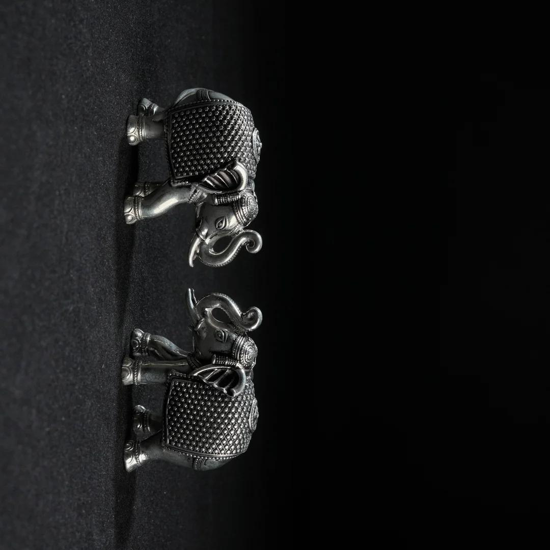 Two Baby Elephant Design Animal