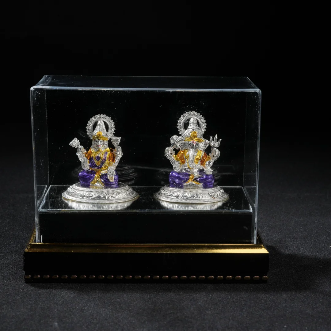 Colourful Lakshmi & Ganesh Idol Box