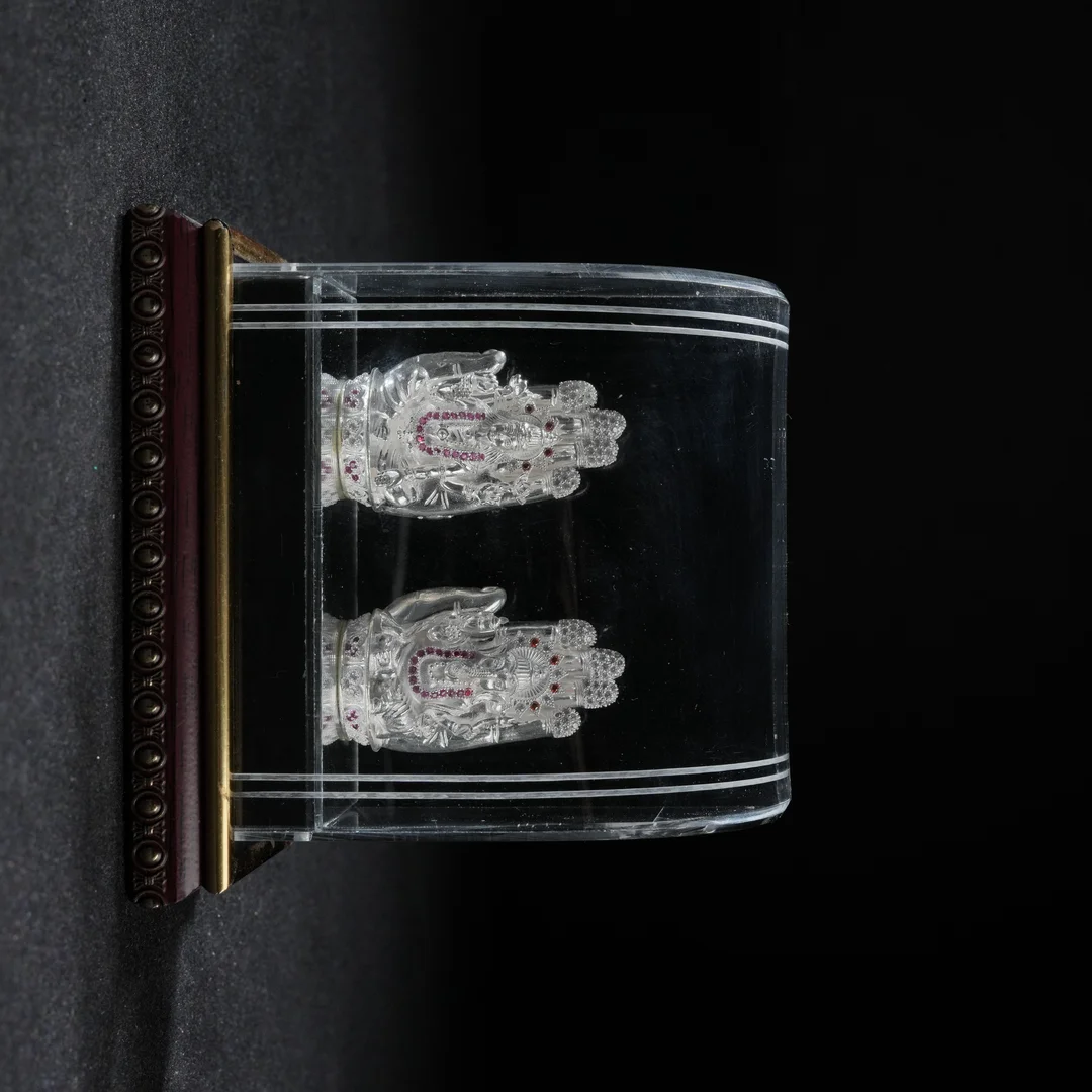 Small Stone Lakshmi & Ganesh Idol Box