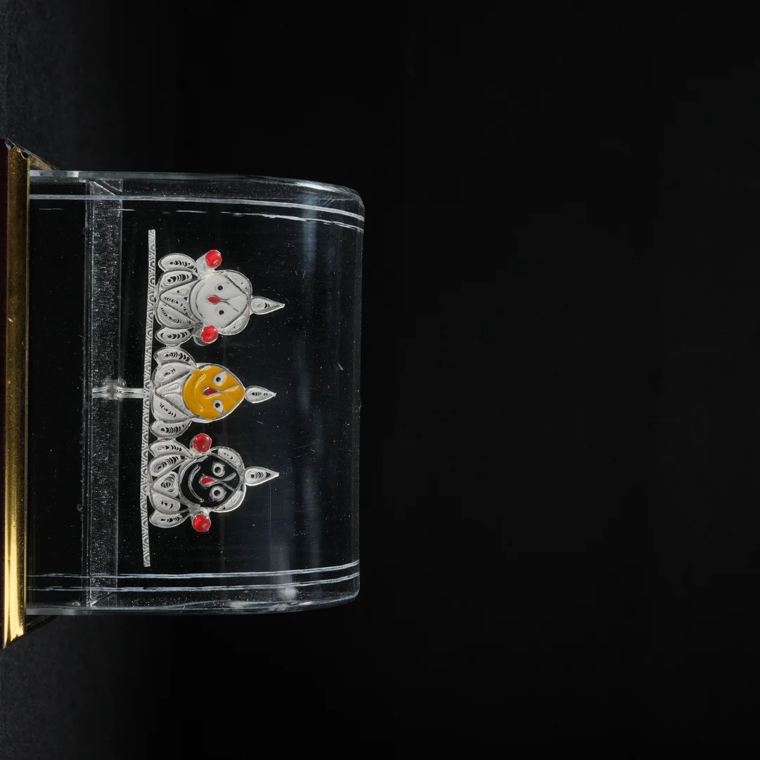 U Shaped Jagannath Trio Showcase Design Gift Item