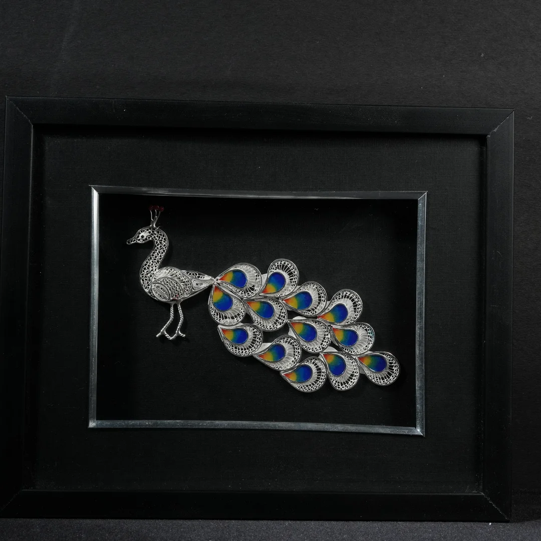 Tri Colour Piecock Gift Item