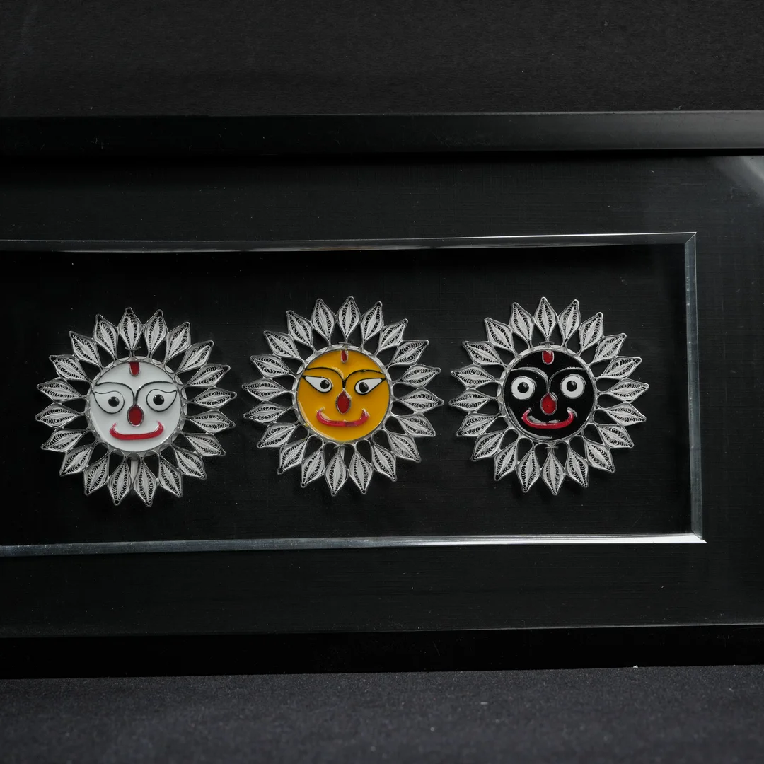 Rectangle Jagannath Trio Design Gift Item