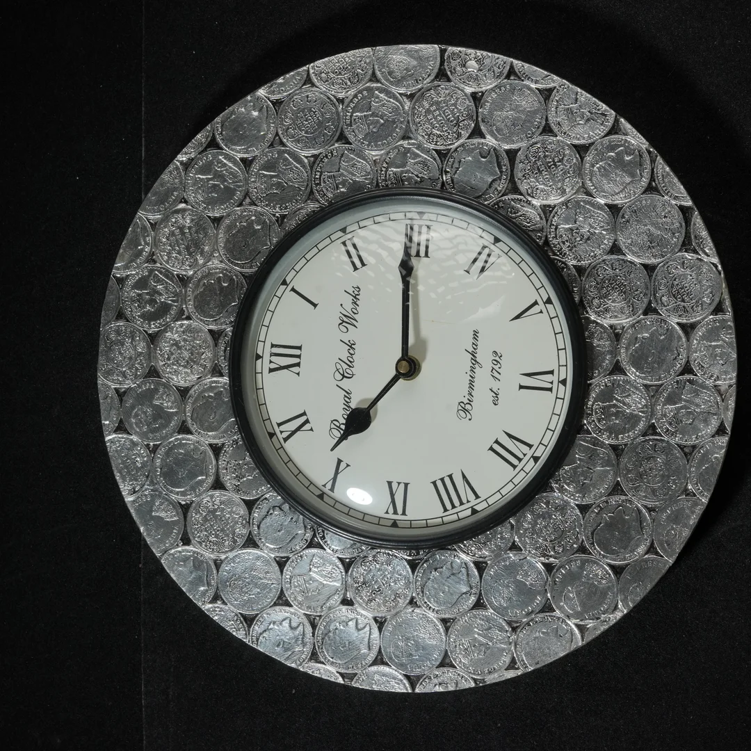 Coin Design Wall Clock